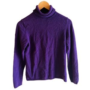 Purple Women's Turtleneck Sweater
